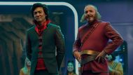 John Cho and Clark Gregg in a scene from Murderbot (in the space soap opera The Rise and Fall of Sanctuary Moon) | Image via: Apple TV+.